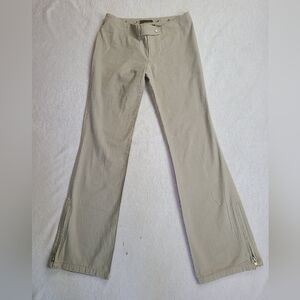 Buffalo David Bitton Gray Tan Wide Leg Bootcut Casual Trousers Size 27